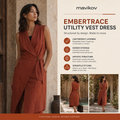 Mavikov™ Embertrace Utility Vest Dress