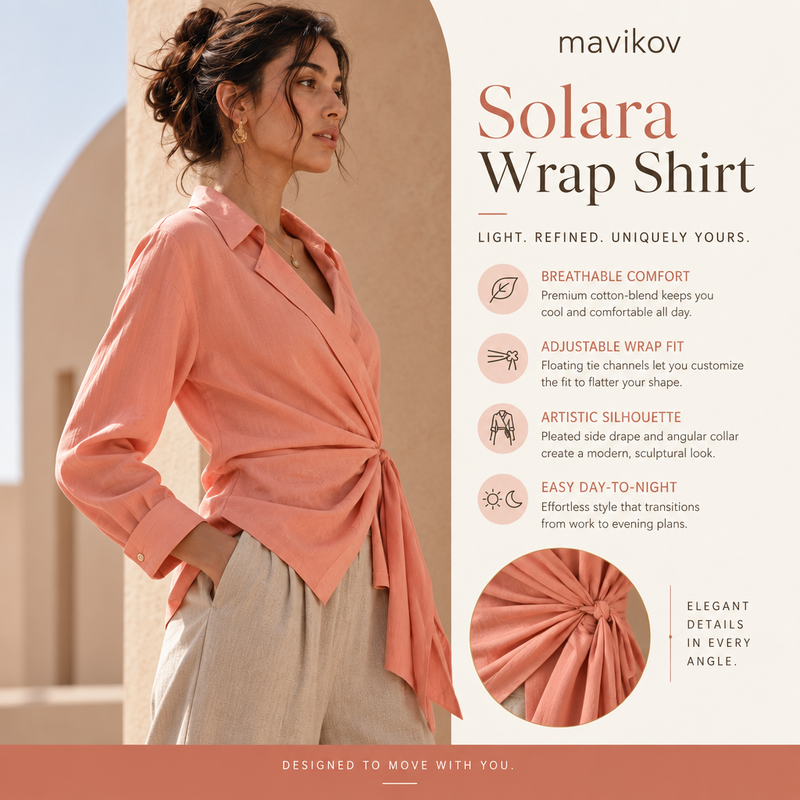 Mavikov™ Solara Wrap Shirt