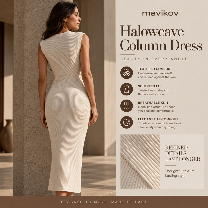 Mavikov™ Halloweave Column Dress