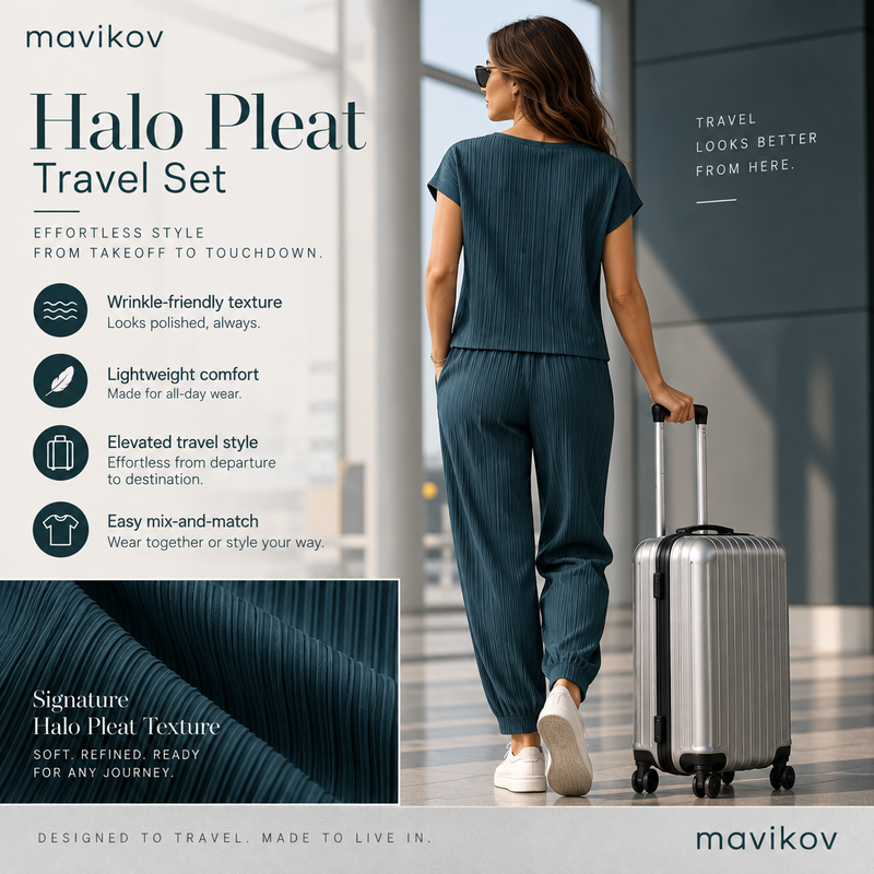 Mavikov™ Halo Pleat Travel Set